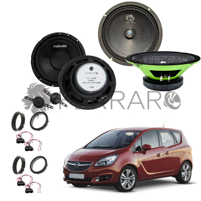 FerraroStore Kit 6 Altoparlanti | PV165.3 | ASK-165.2 | Ant/Post | Opel Meriva B (2010-2017)