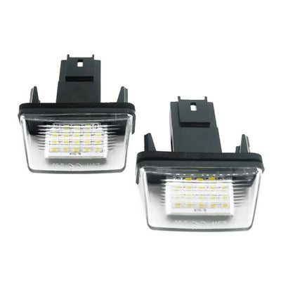 Set Luci Targa a Led per Citroen, Peugeot (Compatibilità in Descrizione), Plug and Play