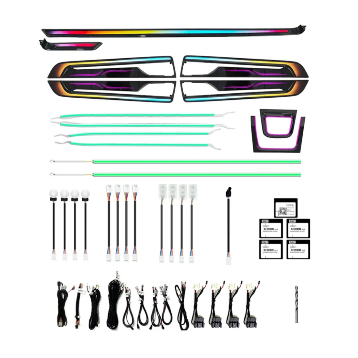 Ambient Light per Porsche Cayenne (2024+), 64 Colori RGB