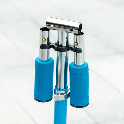 HOMCOM Monopattino per Bambini 3-7 Anni Pieghevole a 2 Ruote e Altezza Regolabile, 67x32x65-78 cm, Blu