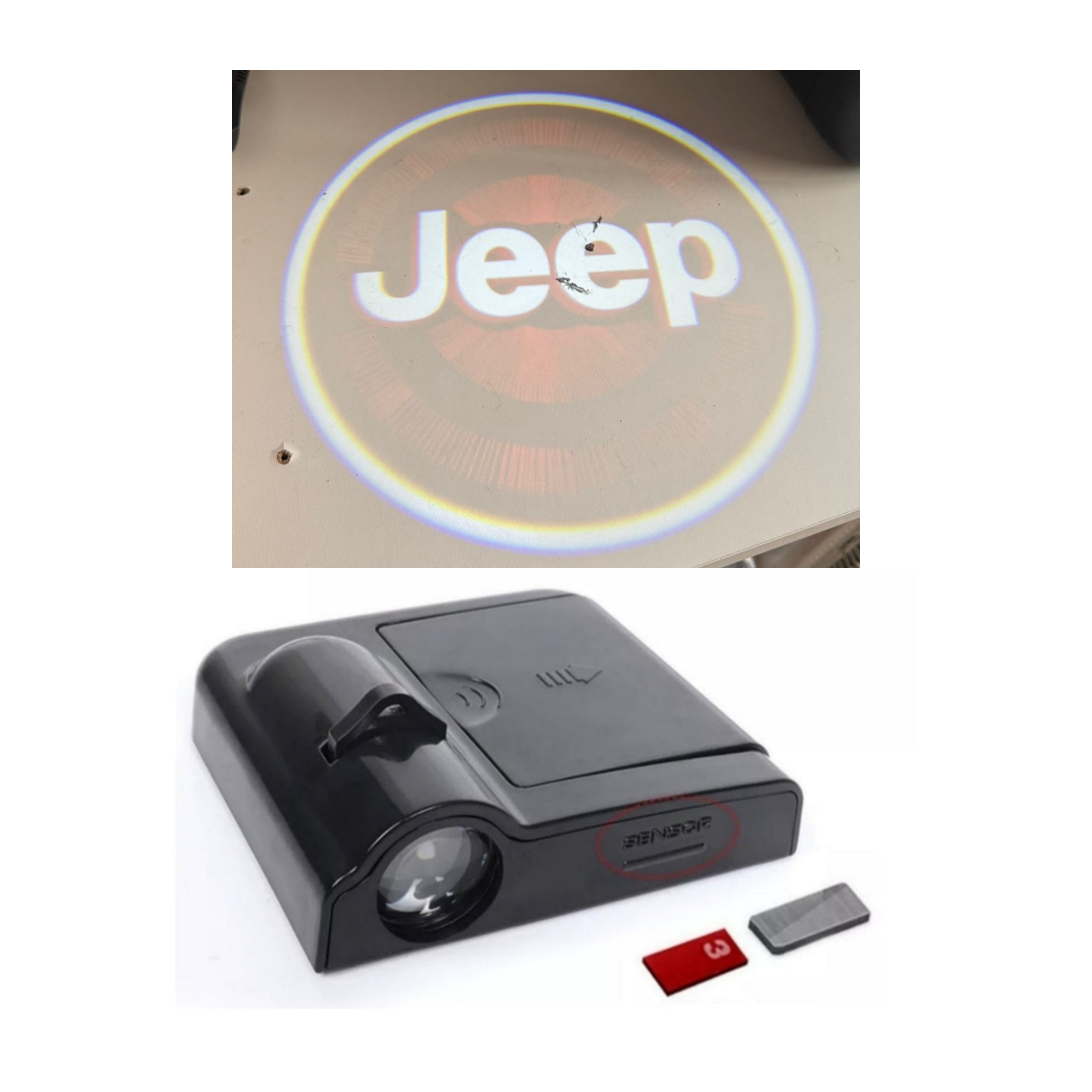 Luce Cortesia Jeep | Universale | Adesivo | Batteria (NO INCL.)