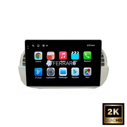 Autoradio per FIAT 500s 9" 2K | 2007-2014 | Android | Bluetooth | CarPlay | Android Auto | 12/256GB Ram