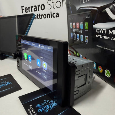 Autoradio per Fiat Panda 3ª Serie, 1Din 5.5" | Dal 2013> | Bluetooth | Radio | USB | Navigatore | CarPlay e Android Auto Wireless