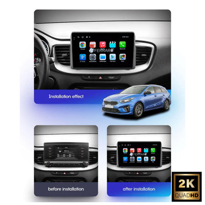 Autoradio per Kia Ceed (2018-2021) 9" 2K, Android, Bluetooth, CarPlay, Android Auto, 12/256GB Ram