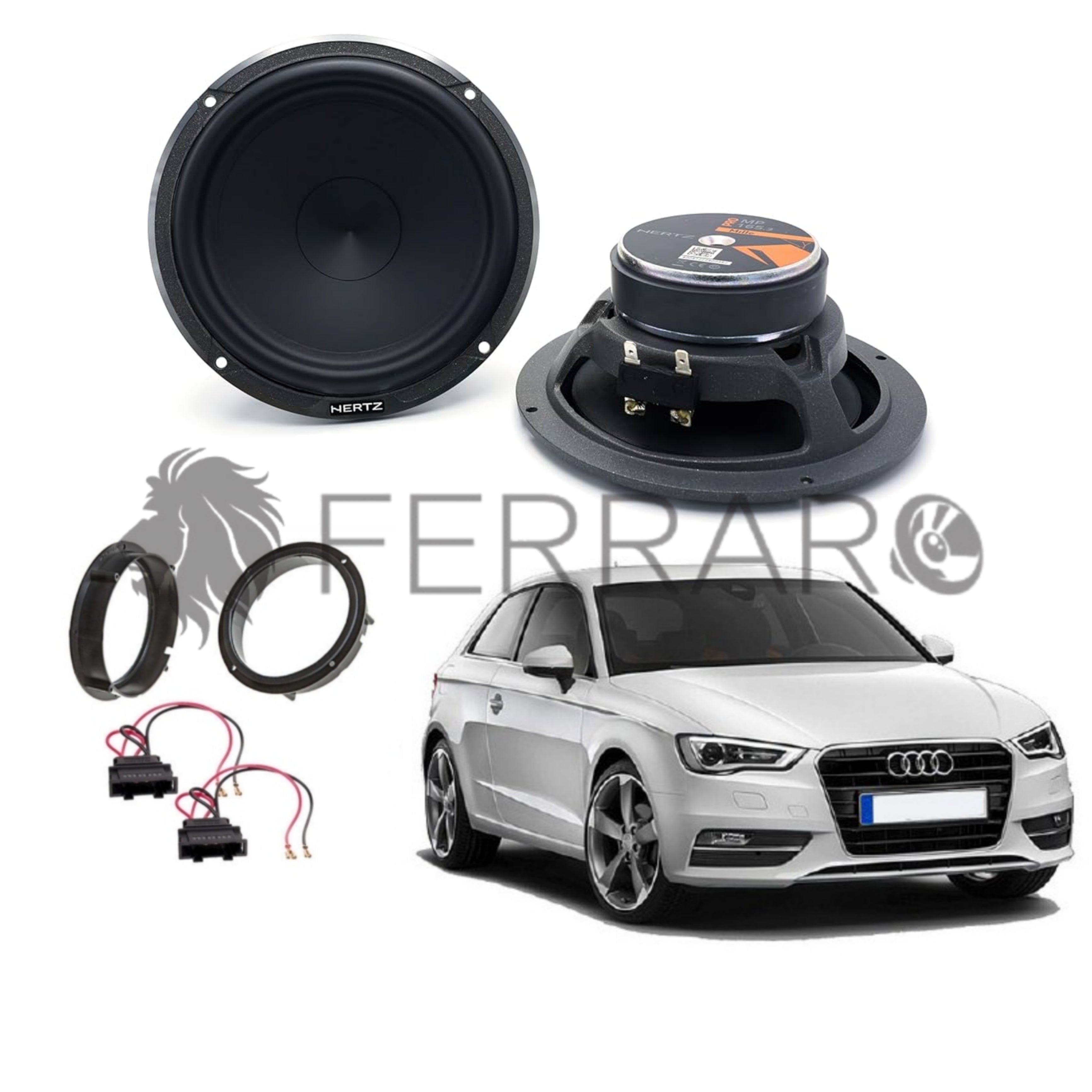 Hertz Kit 2 Casse | MP 165.3 | Anteriore | Audi A3 8P dal 2003>