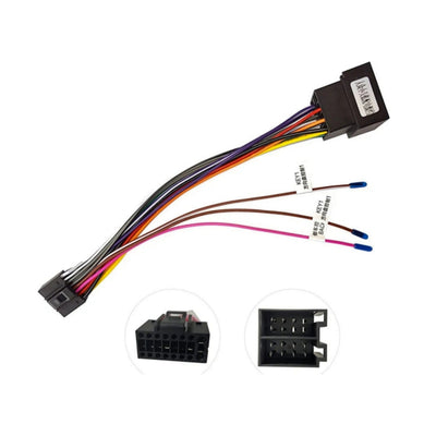 16 Pin Cable Adapter - ISO Standard, Car Radio Adapter Universal Connector