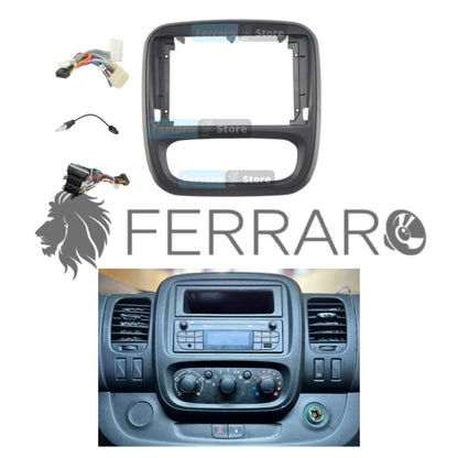 Kit Montaggio Autoradio 9"Pollici Renault Trafic 3, NV300, Talento, Vivaro, Express 9" Mascherina, Cablaggio Autoradio Android