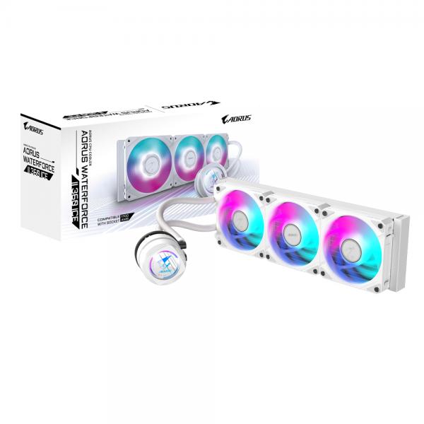 Gigabyte | AORUS WATERFORCE II 360 ICE AIO Liquid CPU Cooler, Ventole ARGB 3x120mm