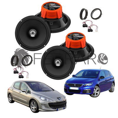 Hertz Kit 4 Casse | DCX 165.3 | Ant/Post |  Peugeot 308 1ª/2ª (2007-2021)