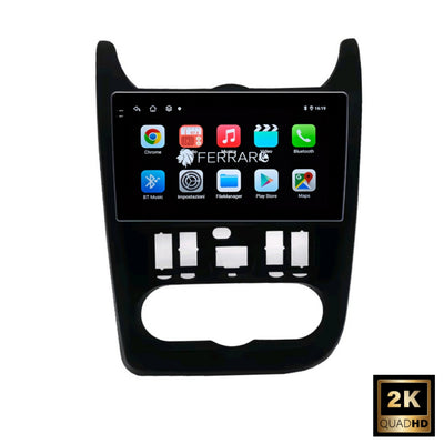 Autoradio per Renault Logan Sandero 9" 2K | Dacia Duster | Android | Bluetooth | CarPlay | Android Auto | 12/256GB Ram