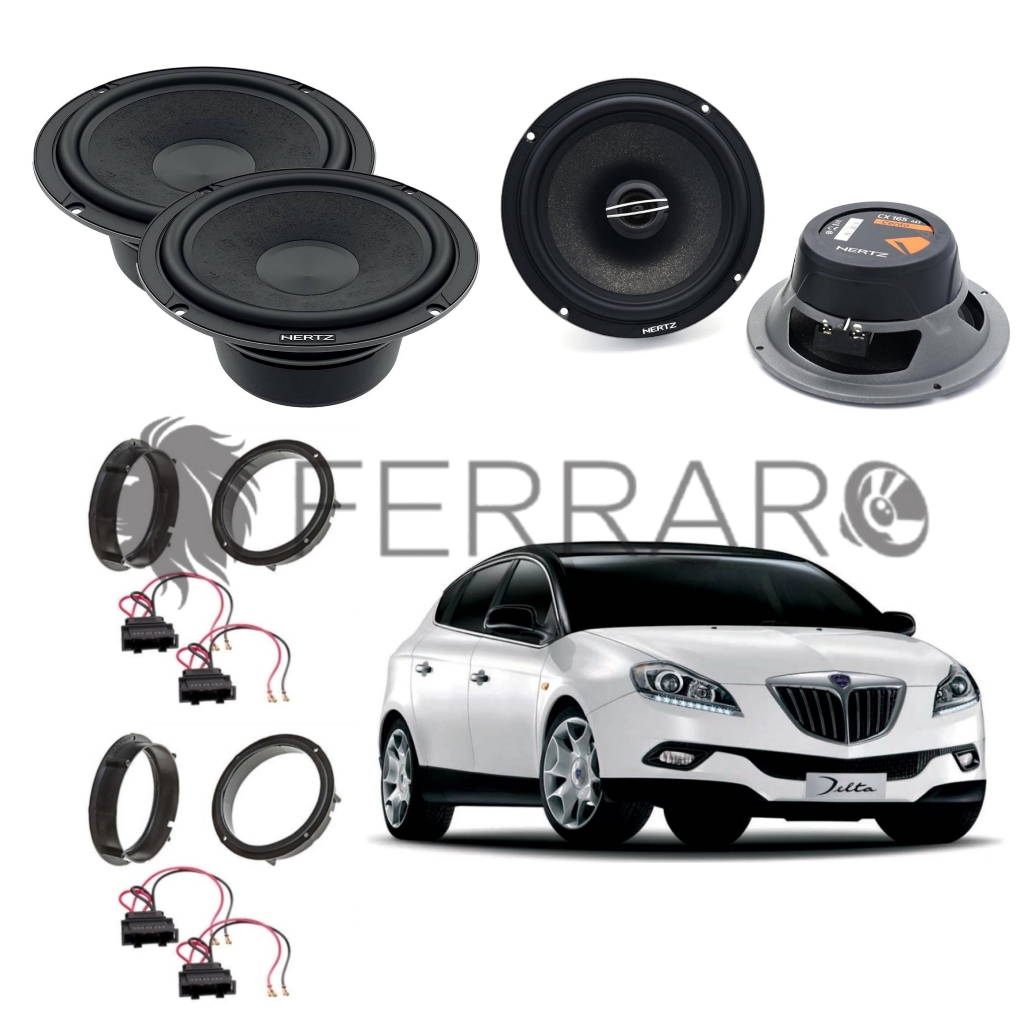 Hertz Kit 4 Casse | C 165L | CX 165 | Ant/Post | Lancia Delta dal 2008>