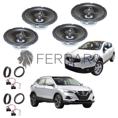 FerraroStore Kit 4 Altoparlanti | ASC-652PC | Ant/Post | Nissan Qashqai