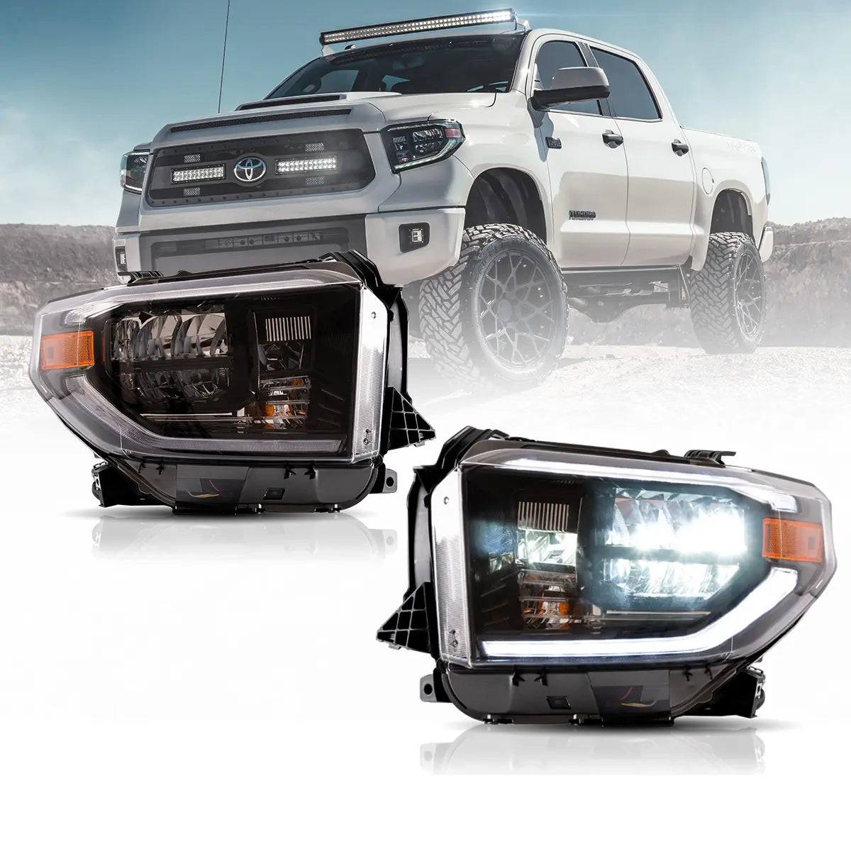 Fanali Anteriore Completo per Toyota Tundra (2014-2021) a LED