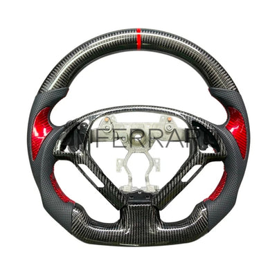 Volante Sportivo per Infiniti G25, G37, G35, Q60, Q50, Carbonio, Customizzato in Pelle