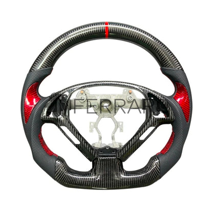 Volante Sportivo per Infiniti G25, G37, G35, Q60, Q50, Carbonio, Customizzato in Pelle