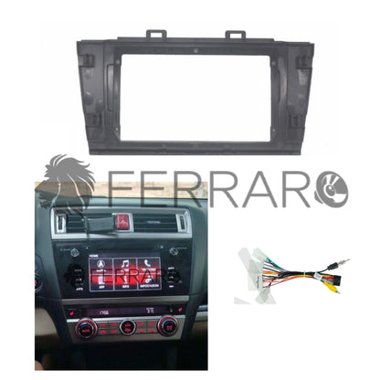 Kit Montaggio Autoradio 9"Pollici Subaru Outback Legacy (2015-2019), Mascherina, Cablaggio per Autoradio Android