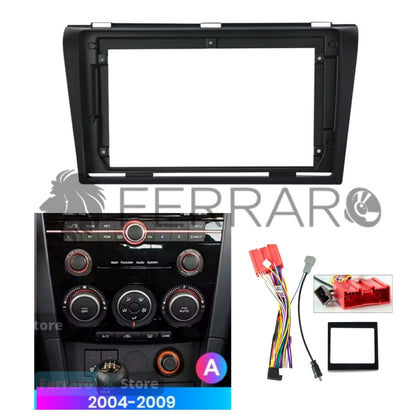 Kit Montaggio Autoradio 9"Pollici Mazda 3 (2003-2013) Mascherina, Cablaggio Autoradio Android