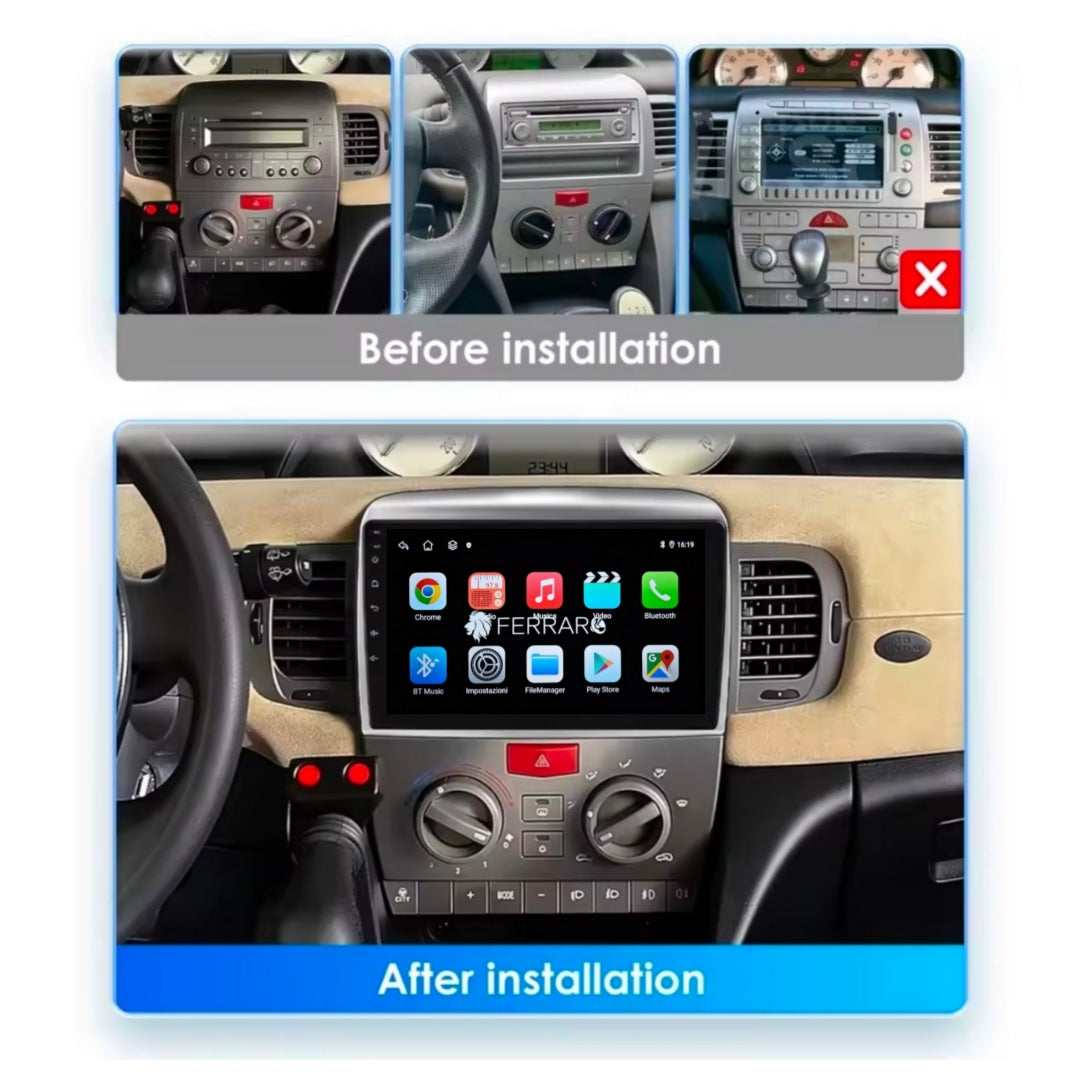 Autoradio per Lancia Y 9" | Dal 2003> | Android | Bluetooth | CarPlay | Android Auto | 2GB/4GB/6GB/8GB Ram