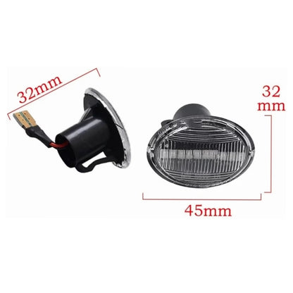 Indicatore Direzione Led per Fiat 500, Ford Ka, Lancia Y, Maserati (Compatibilità in Descrizione), Plug and Play