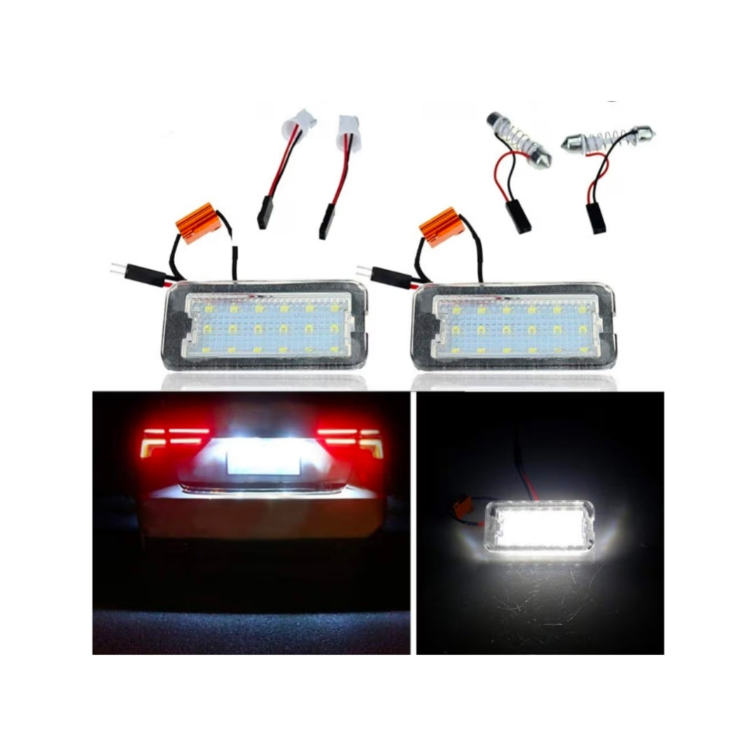 Set Luci Targa a Led per Fiat 500, 500c (2007-2015), Plug and Play