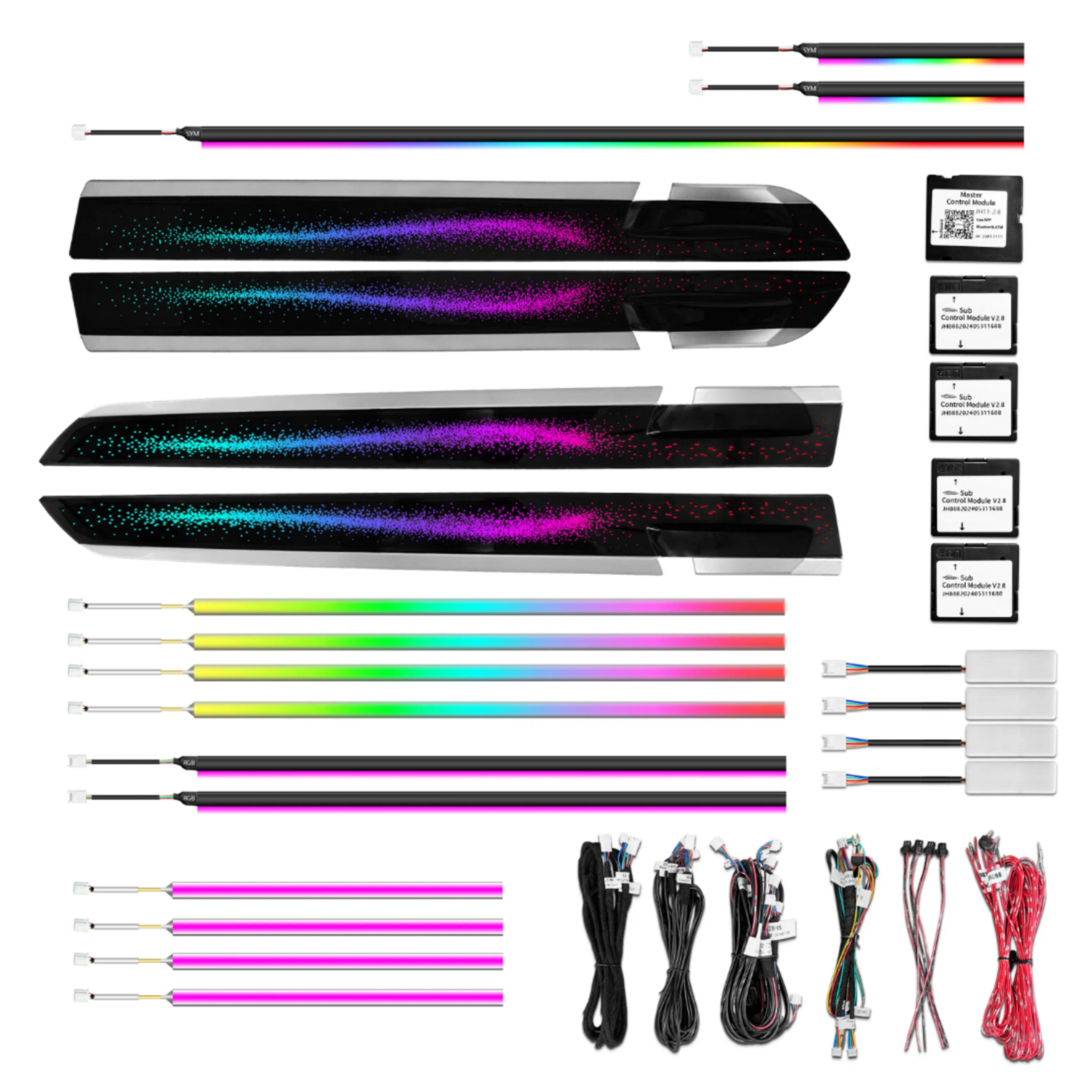 Ambient Light per BMW Serie 7 F01, F02 (2009-2014), 64 Colori RGB