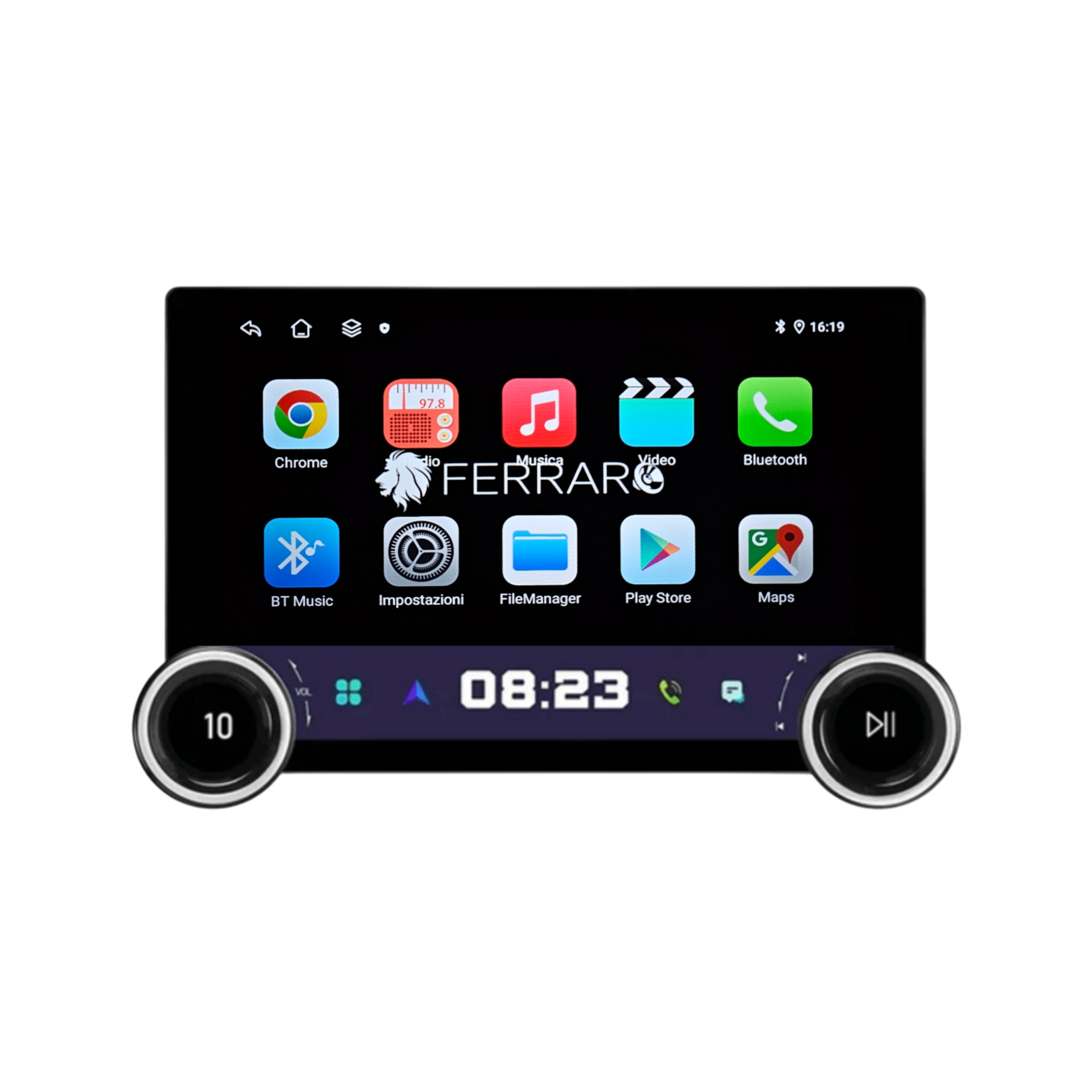 Autoradio per Fiat Tipo 11.8" 2K | Dal 2016 in Poi | Android | Bluetooth | CarPlay | Android Auto | 4/64GB Ram