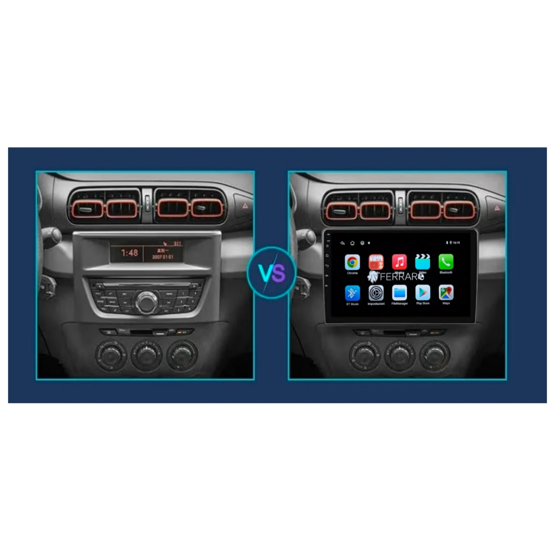 Autoradio per Citroen C3-XR (2019-2020) 9", Android, Bluetooth, CarPlay, Android Auto, 2GB/4GB/6GB/8GB Ram