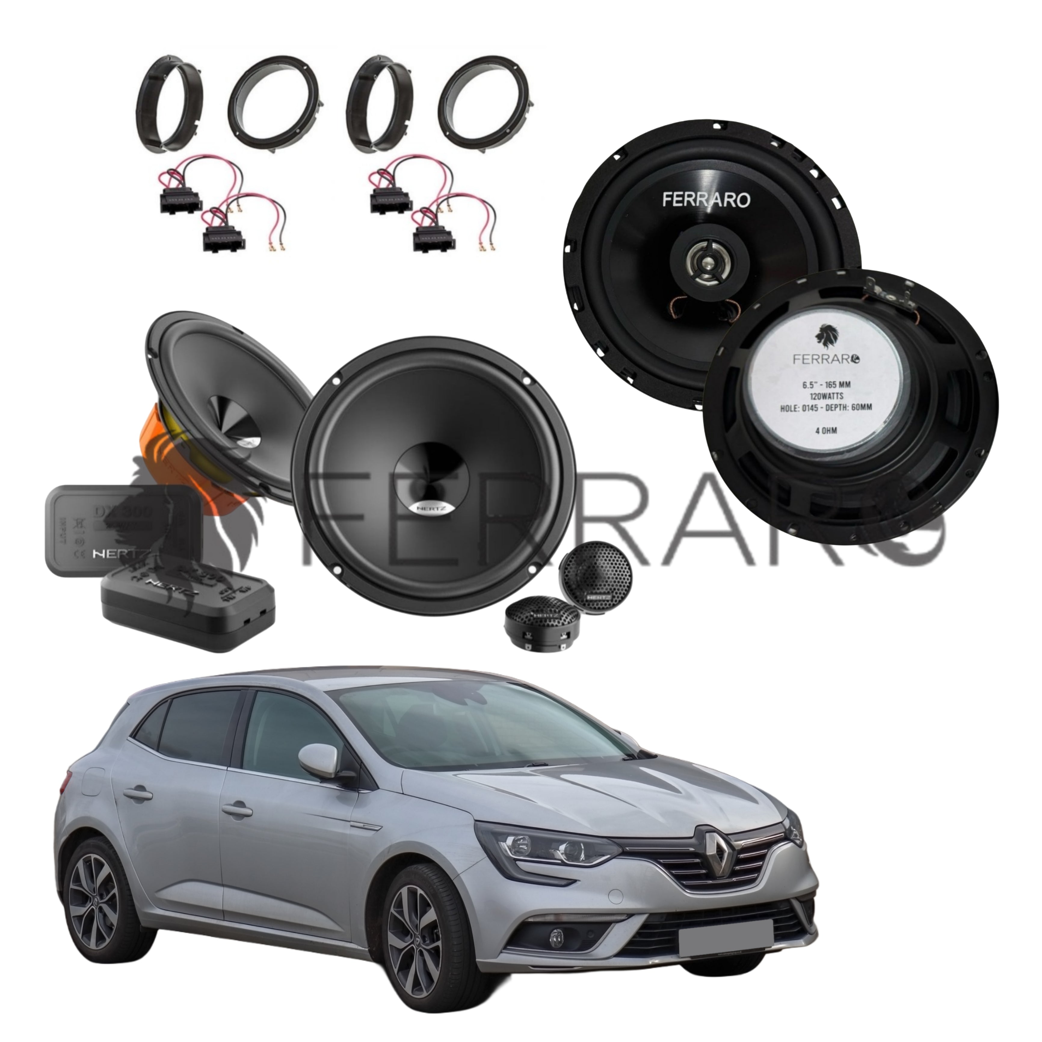 Hertz Kit 6 Casse | DSK 165.3 | ASC-652PC | Ant/Post | Renault Megane IV | 4ª Serie  (2017 in Poi)