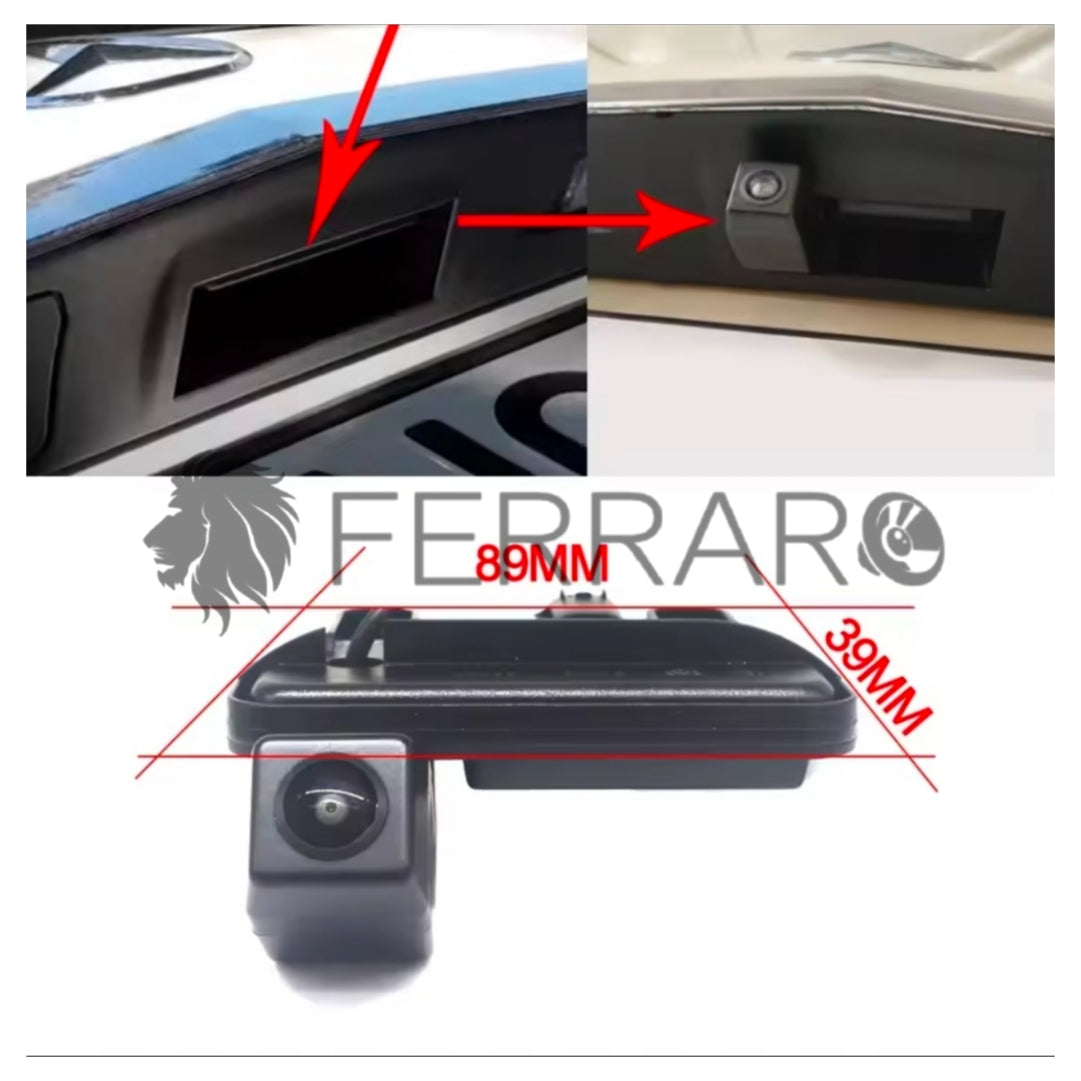 Telecamera Posteriore per Mercedes Classe E E60, W212, W211, AHD 1920x1080, 170° Gradi