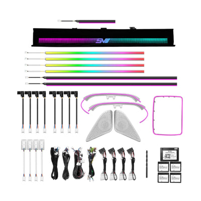 Ambient Light per Land Rover Range Rover Velar (2017-2024), 64 Colori RGB