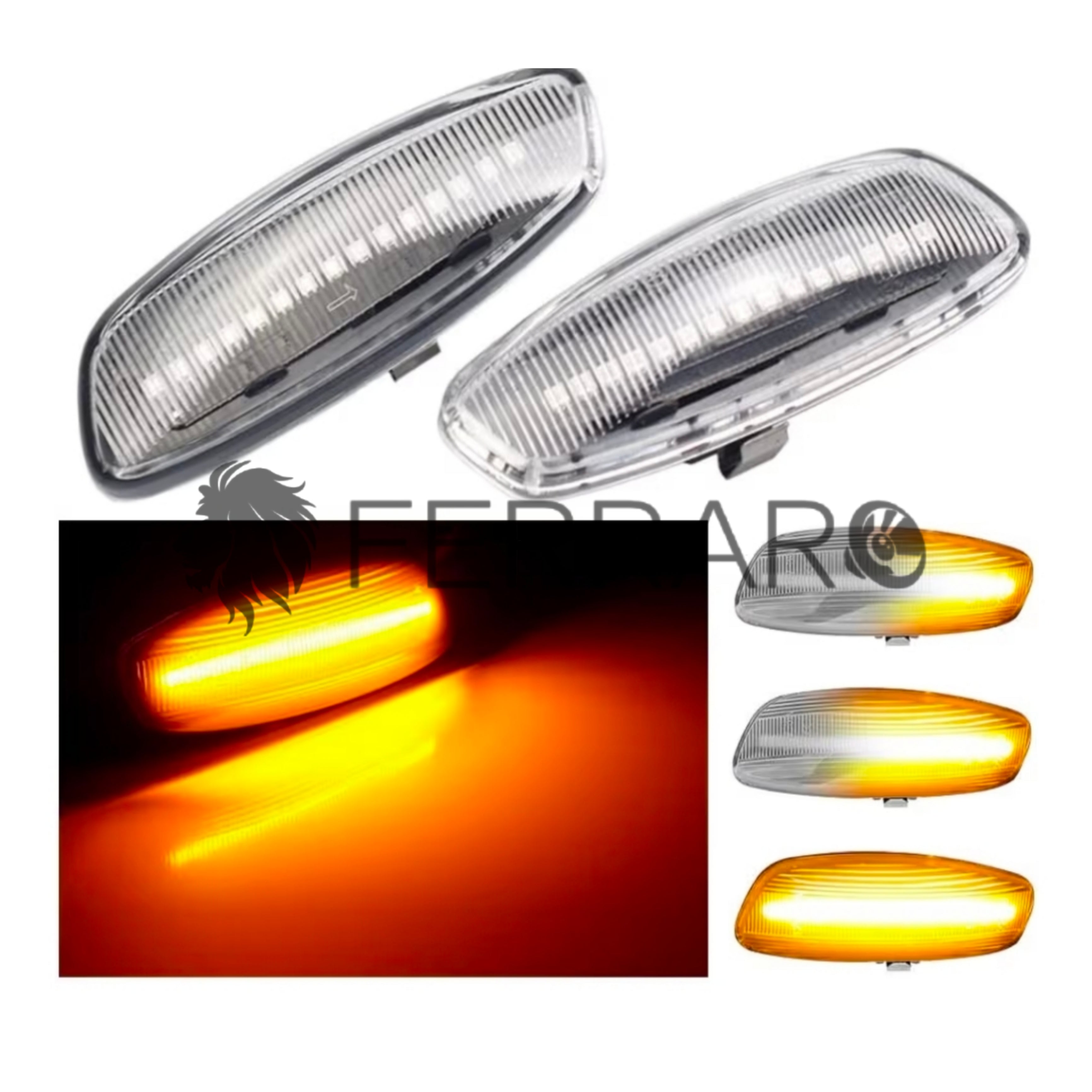 Indicatore Direzione Led per Citroen, Peugeot (Compatibilità in Descrizione), Plug and Play
