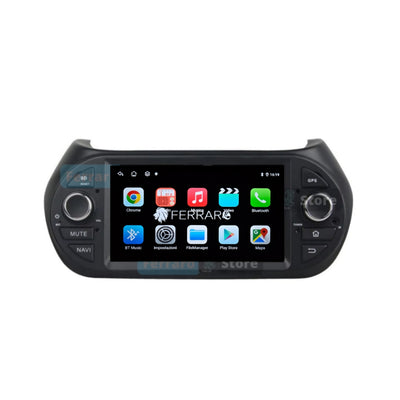 Autoradio per Fiat Qubo 7" | Citroen Nemo | Peugeot Bipper | 2008 - 2017 | Android | Bluetooth | CarPlay | Android Auto | 4GB/8GB Ram