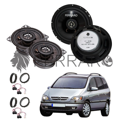 FerraroStore Kit 4 Altoparlanti | ASC-652PC | ASC-452.PC | Ant/Post | Opel Zafira A (1999-2005)