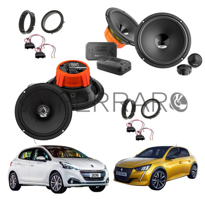 Hertz Kit 6 Casse | DSK 165.3 | DCX 165.3 | Ant/Post | Peugeot 208