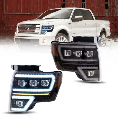 Fanali Anteriore Completo per Ford F150 12ª Serie (2009-2014) a LED