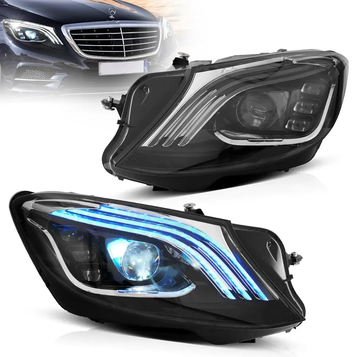 Fanali Anteriore Completo per Mercedes Classe S W222 (2014-2017) a LED