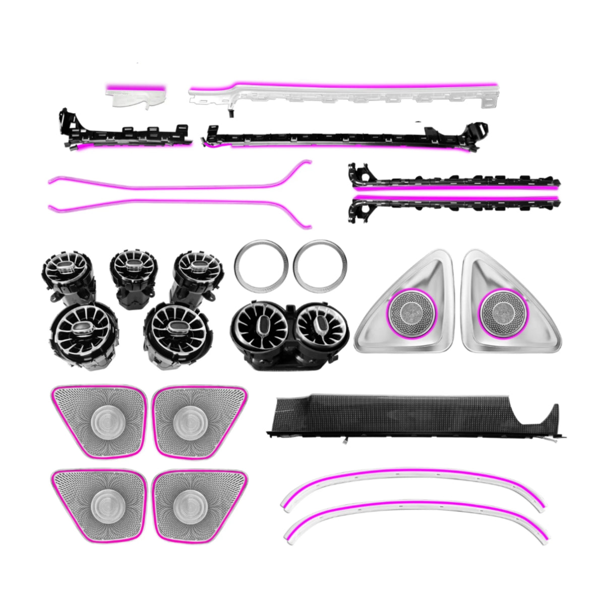 Ambient Light per Mercedes Benz Classe A W177, CLA, W118 (2020-2025), 64 Colori RGB