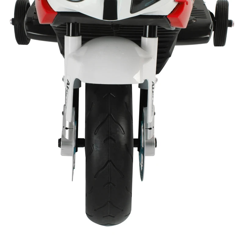 HOMCOM Moto Elettrica per Bambini 3-8 Anni con Licenza BMW, Batteria 12V, Rotelle e Luci, 110x47x69 cm