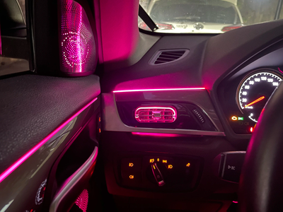 Ambient Light per BMW X1, X2 F48, F49 (2016-2022), 256 Colori, APP