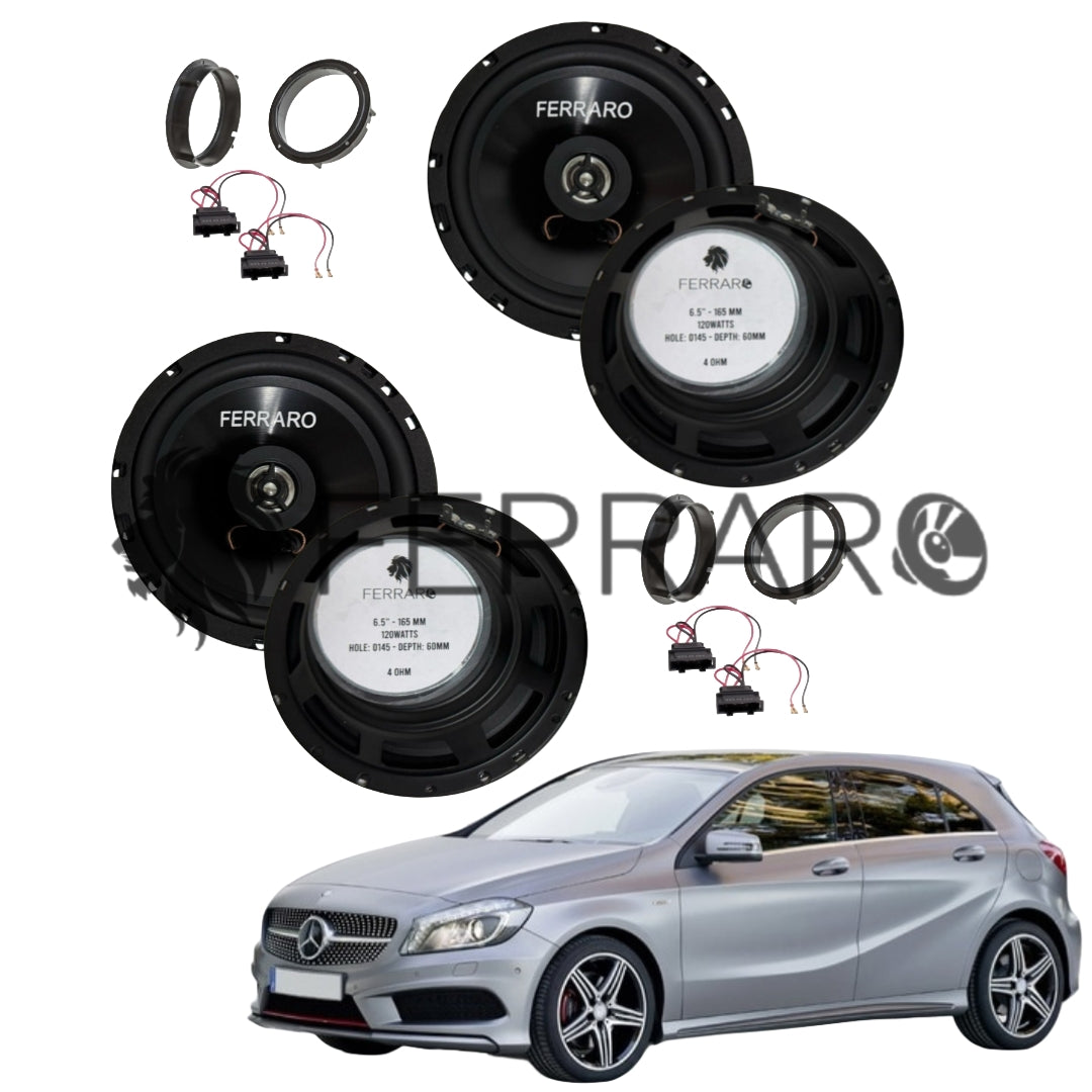 FerraroStore Kit 4 Altoparlanti, ASC-652PC, Ant/Post, Mercedes Classe A/B, W176/W246