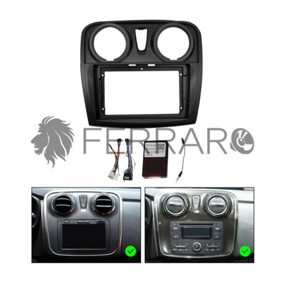 Kit Montaggio Autoradio 9"Pollici Logan, Sandero, Stepway, Symbol Mascherina, Cablaggio Autoradio Android