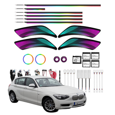 Ambient Light per BMW Serie 1 F20 (2011-2018), 64 Colori RGB