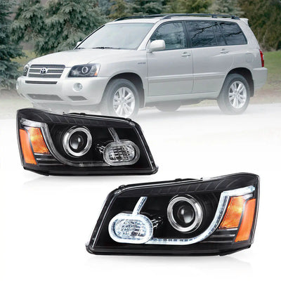 Fanali Anteriore Completo per Toyota Highlander (2001-2007) a LED
