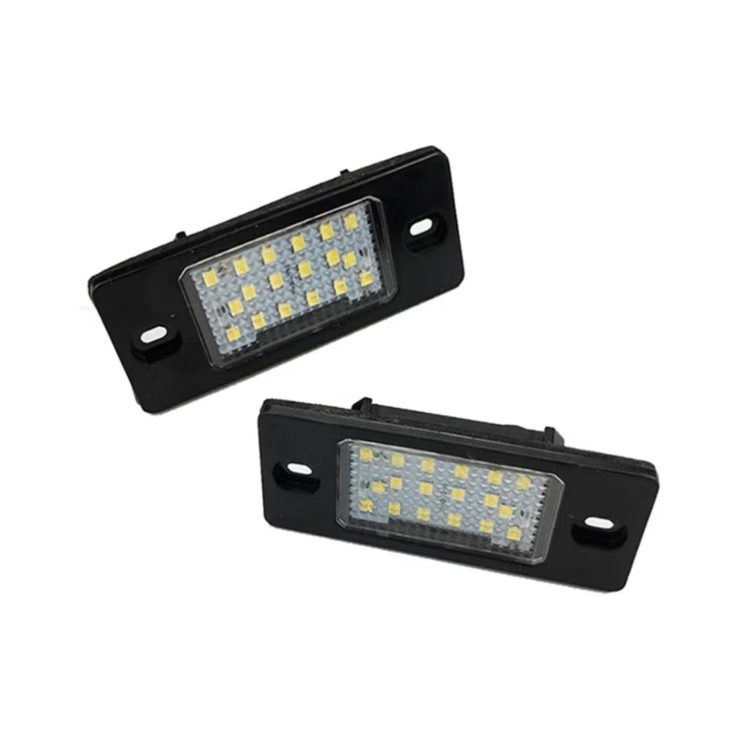 Set Luci Targa a Led per Volkswagen Touareg, Golf, Tiguan, Porsche Cayenne (Compatibilità in Descrizione), Plug and Play