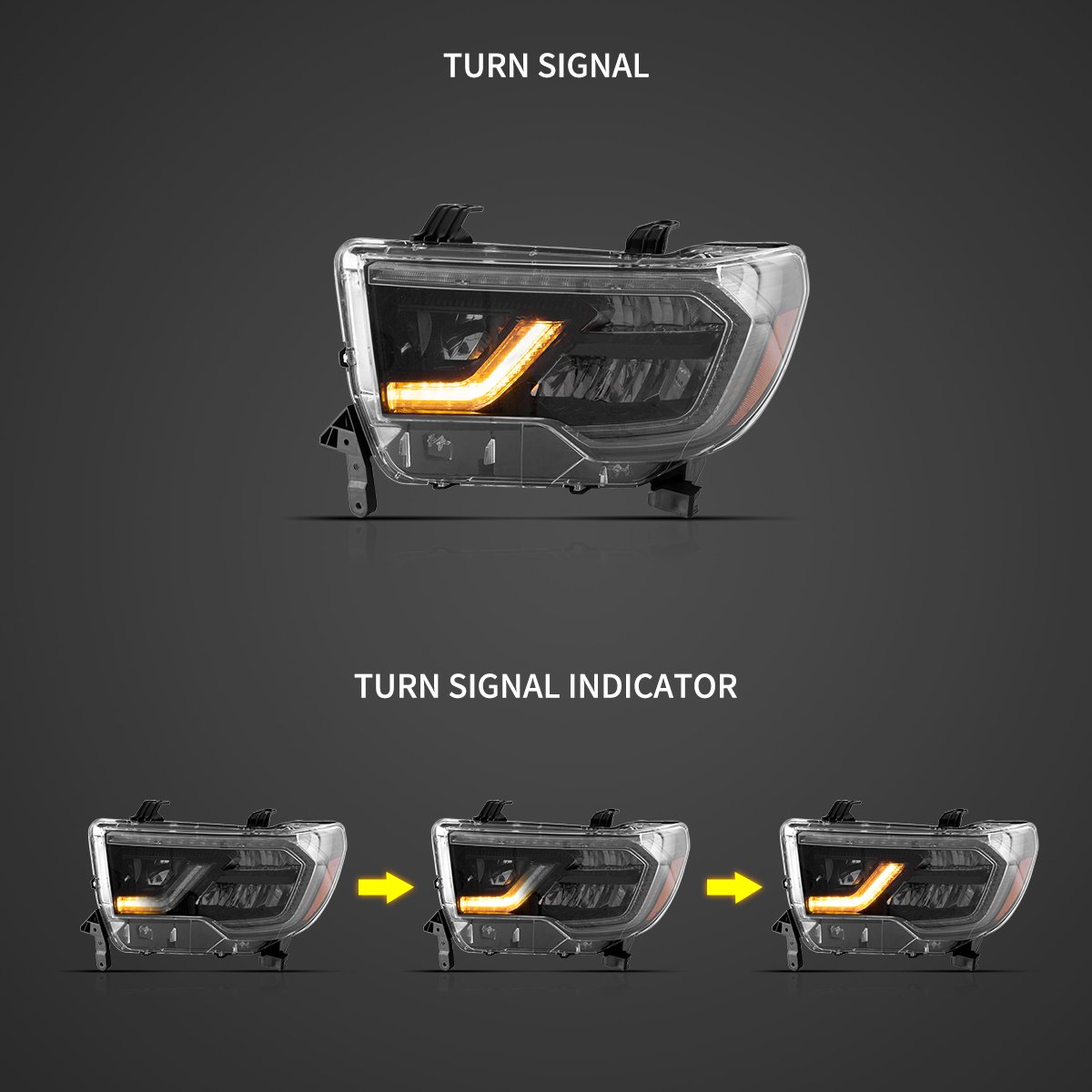 Fanali Anteriore Completo per Toyota Tundra (2007-2013) a LED