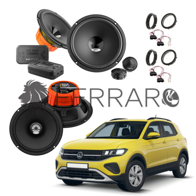 Hertz Kit 6 Casse | DSK 165.3 | DCX 165.3 | Ant/Post | VW T-Cross (Dal 2018>)
