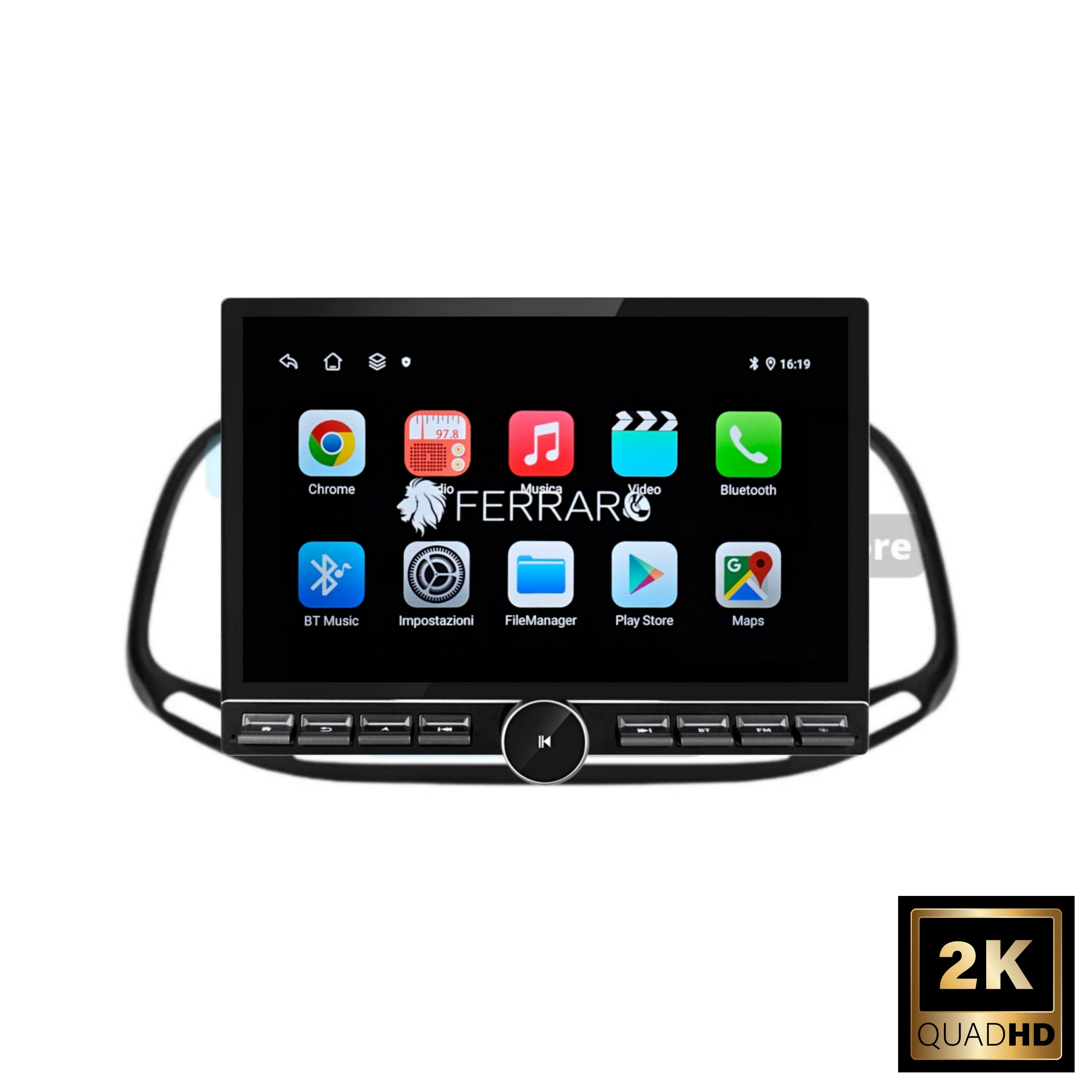 Autoradio per Fiat Doblo 11.8" 2K | 2015-2022 | Android | Bluetooth | CarPlay | Android Auto | 4/64GB Ram