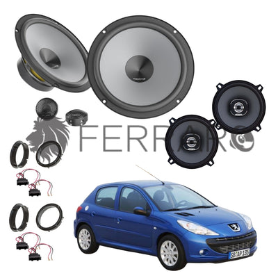 Hertz Kit 6 Casse | K 165 | X 130 | Ant/Post | Peugeot 206 dal 1998>