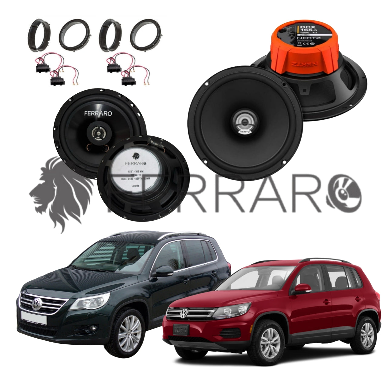 FerraroStore Kit 4 Casse | DCX 165.3 | ASC-652PC | Ant/Post | VW Tiguan