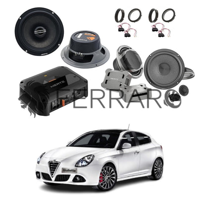Hertz Sound Amplificatore CP 4.800 4 Canali 4x190w, CK 165, CX 165, Set Cavi, per Giulietta (2010-2020)